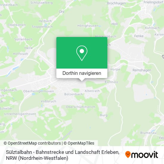 Sülztalbahn - Bahnstrecke und Landschaft Erleben Karte