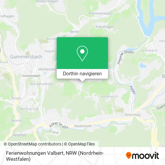 Ferienwohnungen Valbert Karte