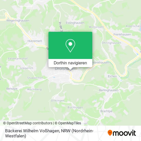 Bäckerei Wilhelm Voßhagen Karte