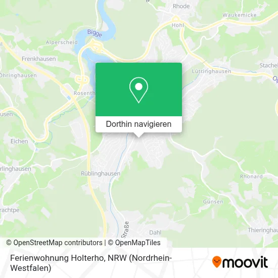 Ferienwohnung Holterho Karte