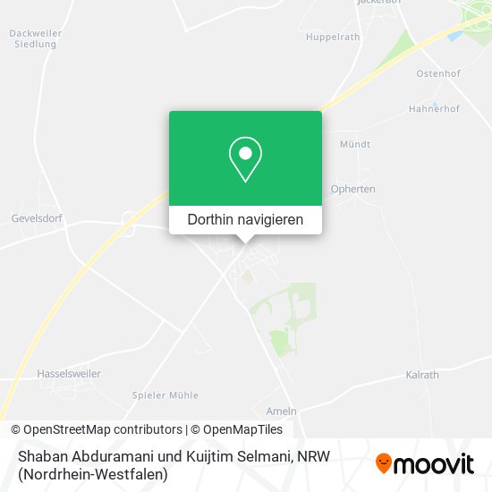 Shaban Abduramani und Kuijtim Selmani Karte