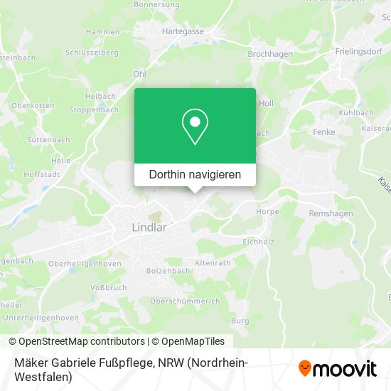 Mäker Gabriele Fußpflege Karte