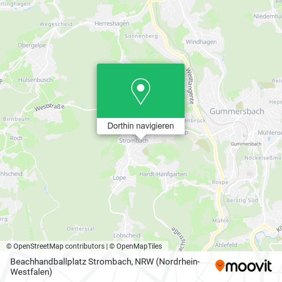 Beachhandballplatz Strombach Karte