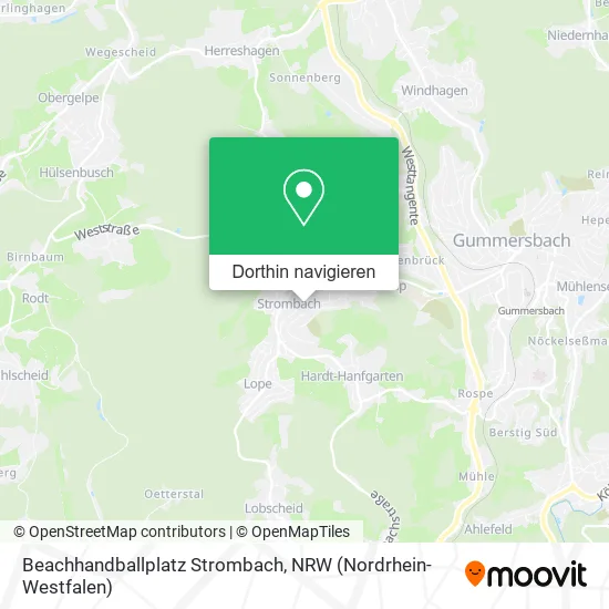 Beachhandballplatz Strombach Karte