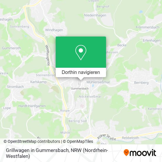 Grillwagen in Gummersbach Karte