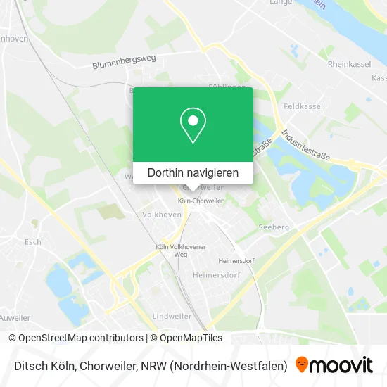 Ditsch Köln, Chorweiler Karte