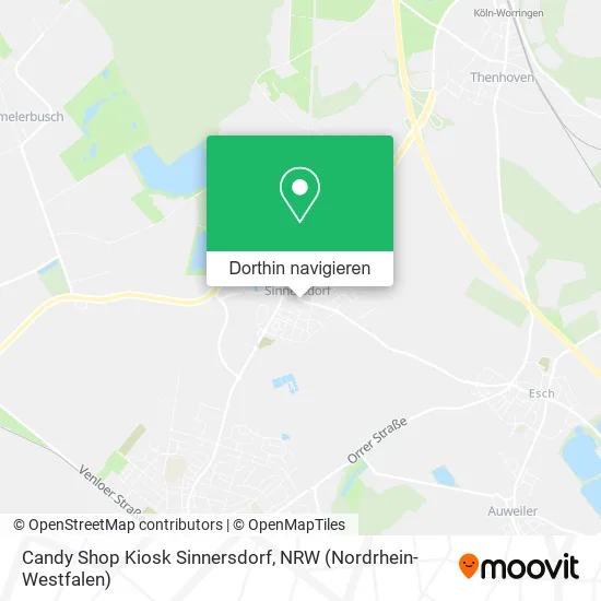 Candy Shop Kiosk Sinnersdorf Karte