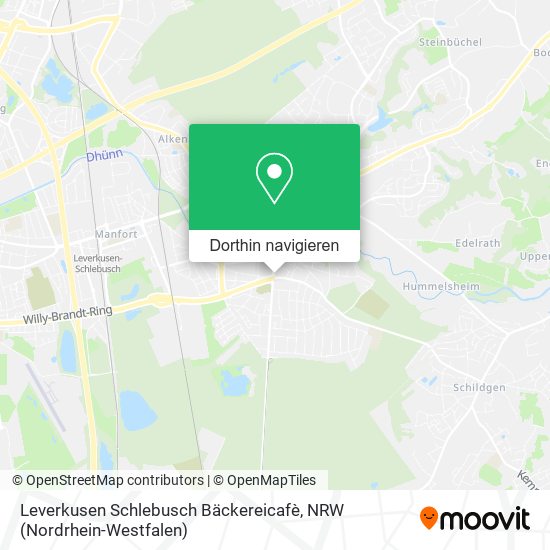 Leverkusen Schlebusch Bäckereicafè Karte