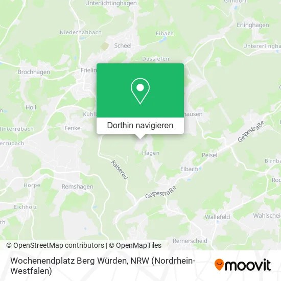 Wochenendplatz Berg Würden Karte