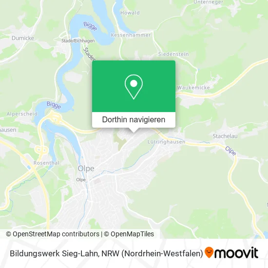 Bildungswerk Sieg-Lahn Karte