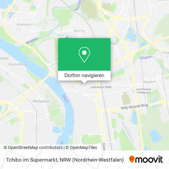 Tchibo im Supermarkt Karte