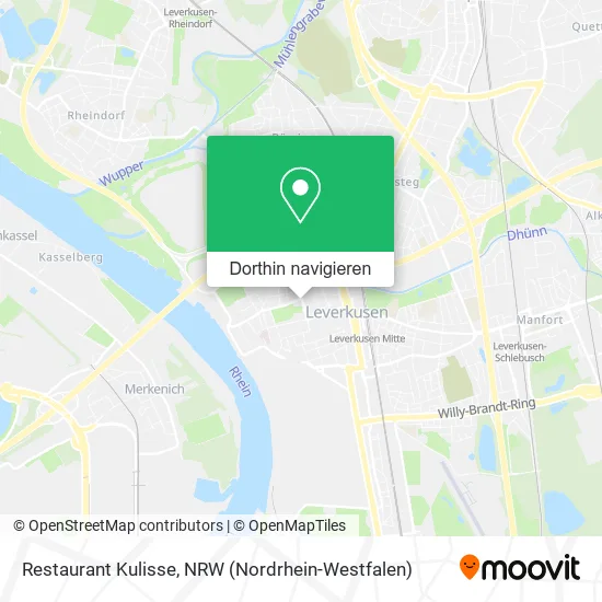 Restaurant Kulisse Karte