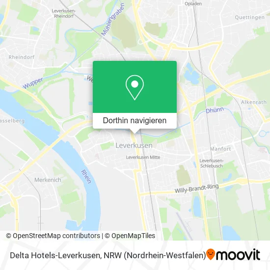 Delta Hotels-Leverkusen Karte