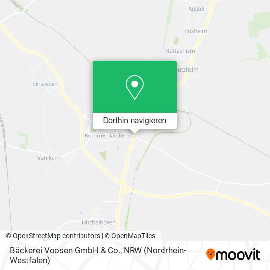 Bäckerei Voosen GmbH & Co. Karte