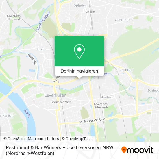 Restaurant & Bar Winners Place Leverkusen Karte