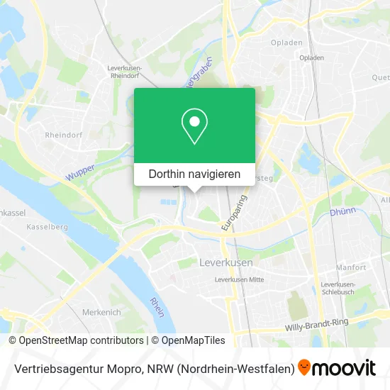 Vertriebsagentur Mopro Karte