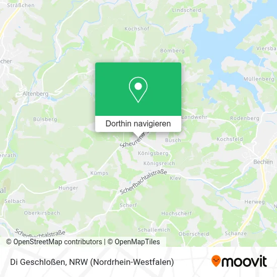 Di Geschloßen Karte