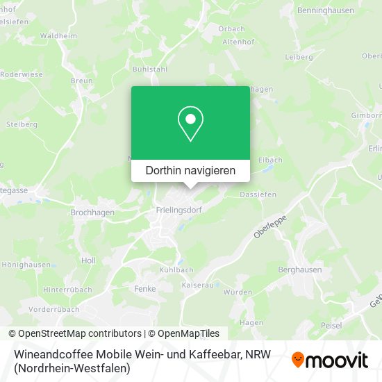 Wineandcoffee Mobile Wein- und Kaffeebar Karte