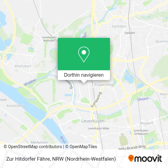 Zur Hitdorfer Fähre Karte