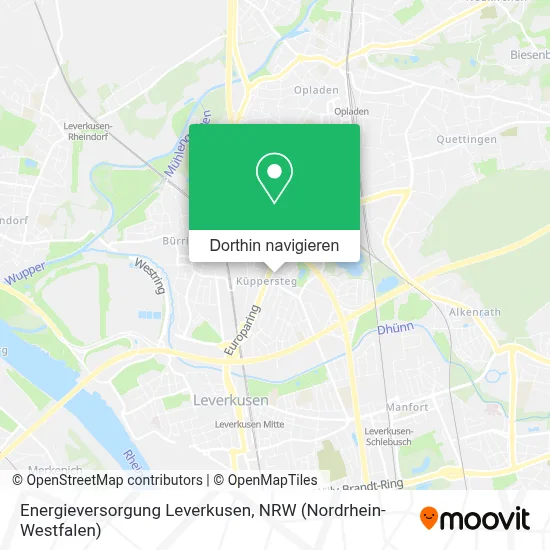Energieversorgung Leverkusen Karte