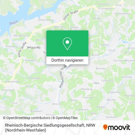 Rheinisch-Bergische Siedlungsgesellschaft Karte