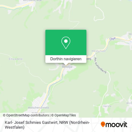 Karl- Josef Schmies Gastwirt Karte
