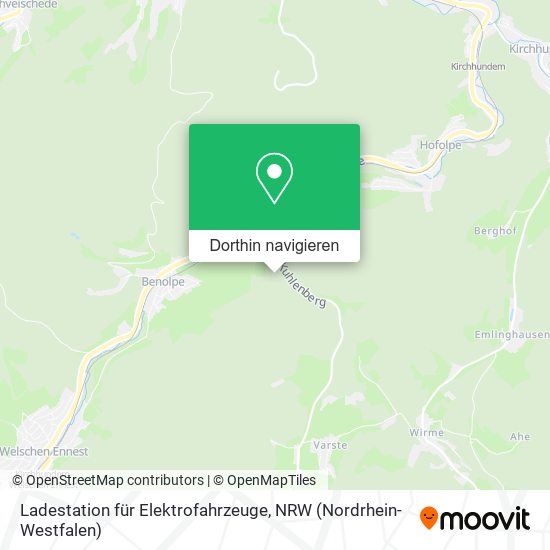 Ladestation für Elektrofahrzeuge Karte