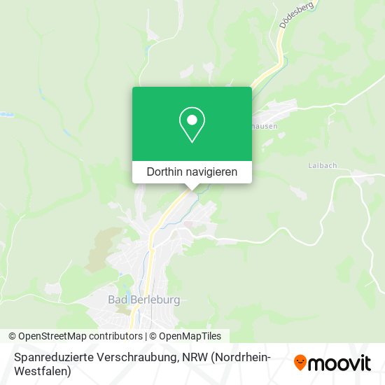 Spanreduzierte Verschraubung Karte
