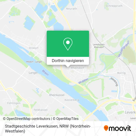 Stadtgeschichte Leverkusen Karte