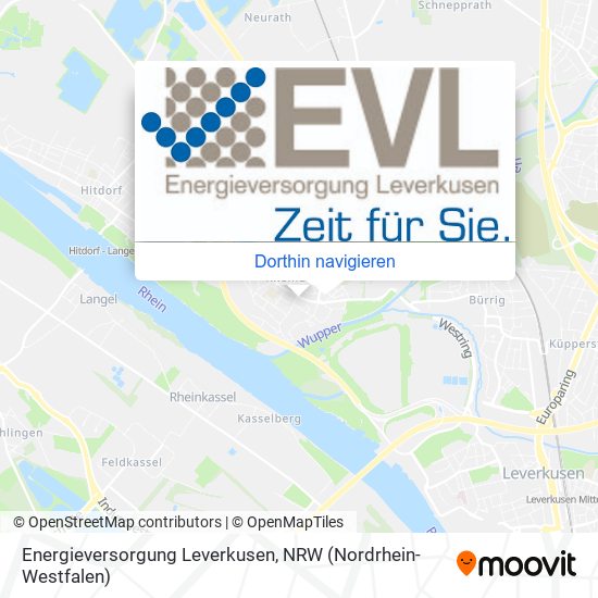 Energieversorgung Leverkusen Karte