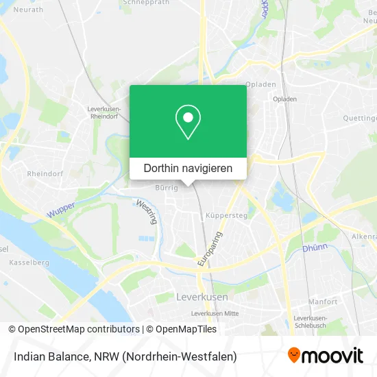 Indian Balance Karte