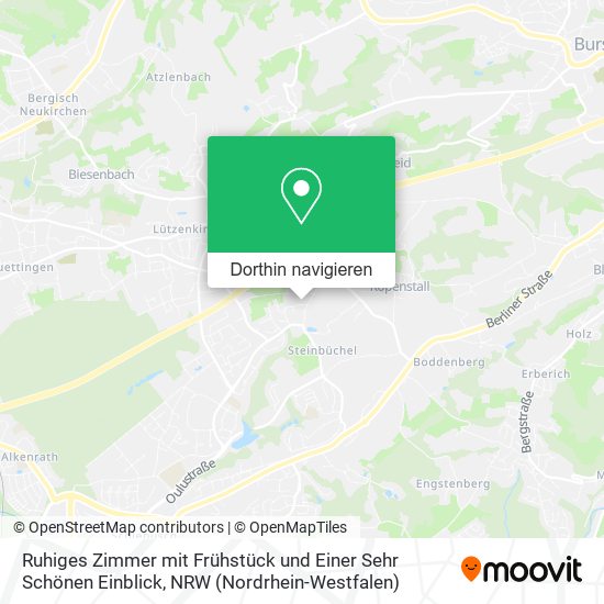 Ruhiges Zimmer mit Frühstück und Einer Sehr Schönen Einblick Karte