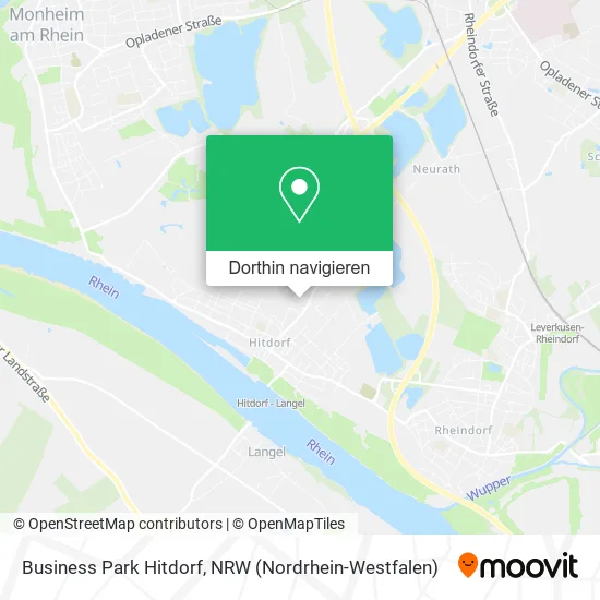 Business Park Hitdorf Karte