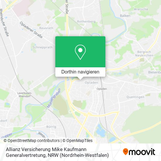 Allianz Versicherung Mike Kaufmann Generalvertretung Karte