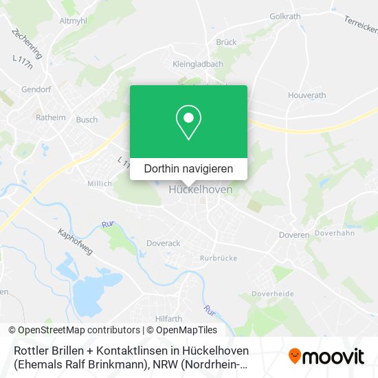 Rottler Brillen + Kontaktlinsen in Hückelhoven (Ehemals Ralf Brinkmann) Karte