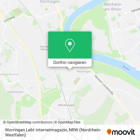 Worringen Lebt Internetmagazin Karte