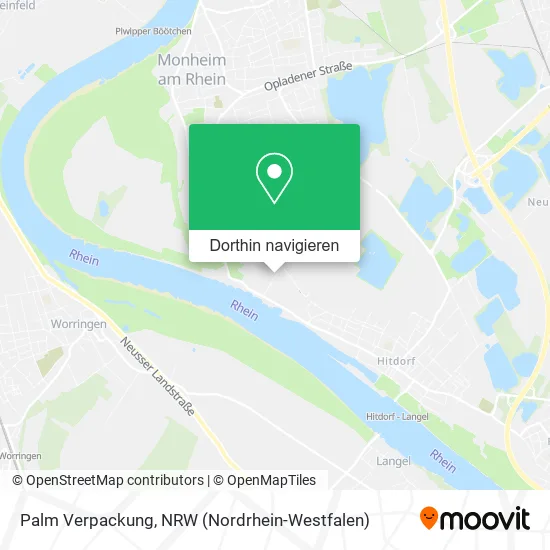 Palm Verpackung Karte