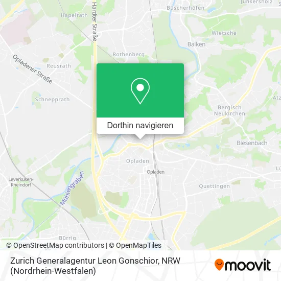 Zurich Generalagentur Leon Gonschior Karte