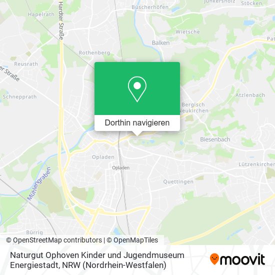 Naturgut Ophoven Kinder und Jugendmuseum Energiestadt Karte