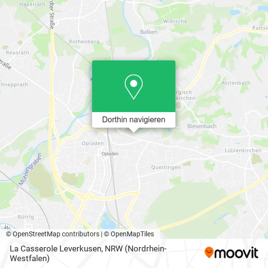 La Casserole Leverkusen Karte