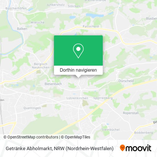 Getränke Abholmarkt Karte