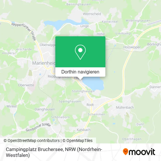 Campingplatz Bruchersee Karte