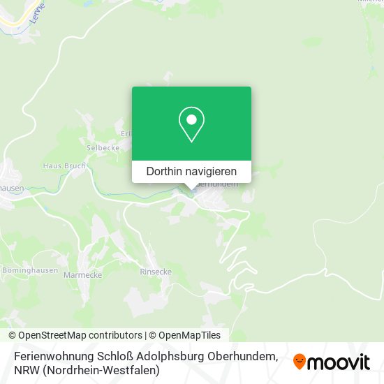 Ferienwohnung Schloß Adolphsburg Oberhundem Karte