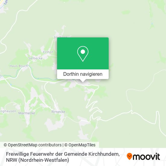 Freiwillige Feuerwehr der Gemeinde Kirchhundem Karte
