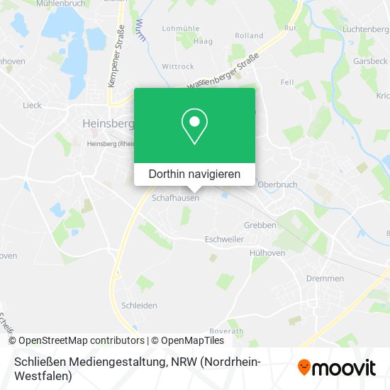 Schließen Mediengestaltung Karte