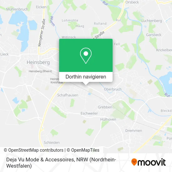 Deja Vu Mode & Accessoires Karte