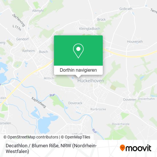 Decathlon / Blumen Riße Karte