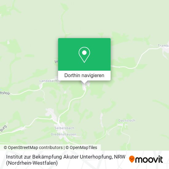 Institut zur Bekämpfung Akuter Unterhopfung Karte