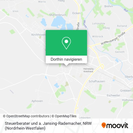 Steuerberater und a. Jansing-Rademacher Karte