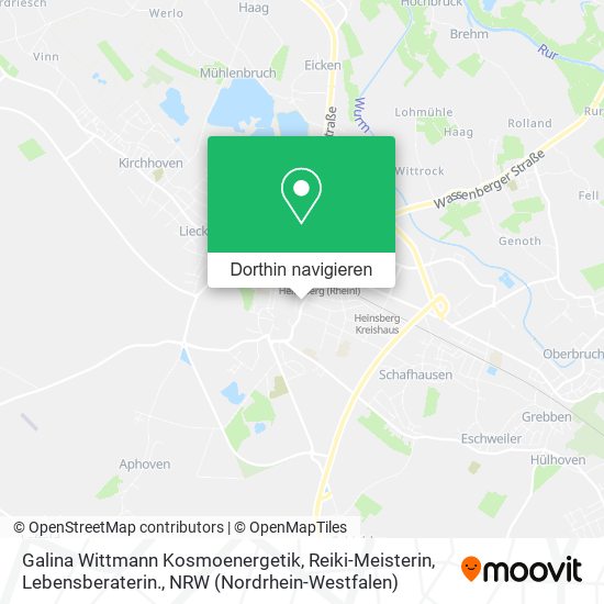 Galina Wittmann Kosmoenergetik, Reiki-Meisterin, Lebensberaterin. Karte